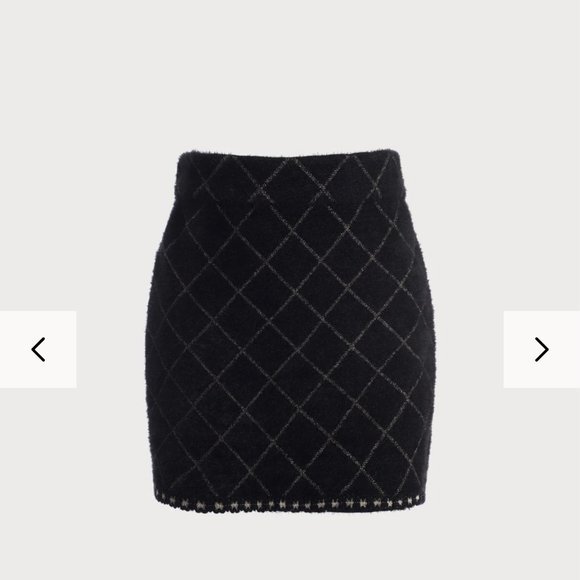 The Argyle Cardigan And Mini Skirt Set - Picture 2 of 9